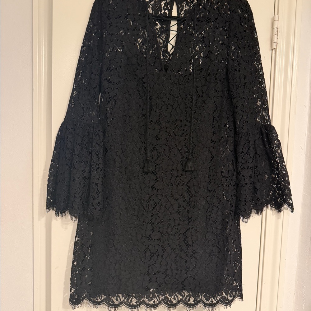 Rachel Zoe Elegant Black Lace Dress